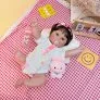 Bebê Reborn de Silicone 48cm Menina Olho Castanho 4