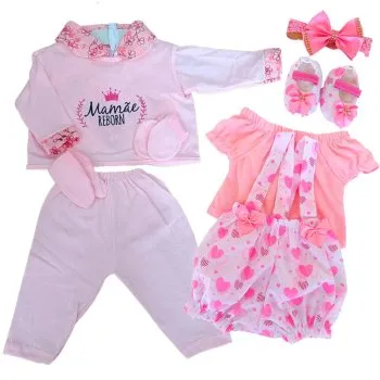Kit Roupa Boneca Bebe Reborn - imagem 1